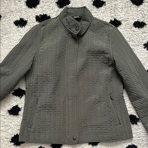 Hilary Radley size small Olive Quilted Jacket